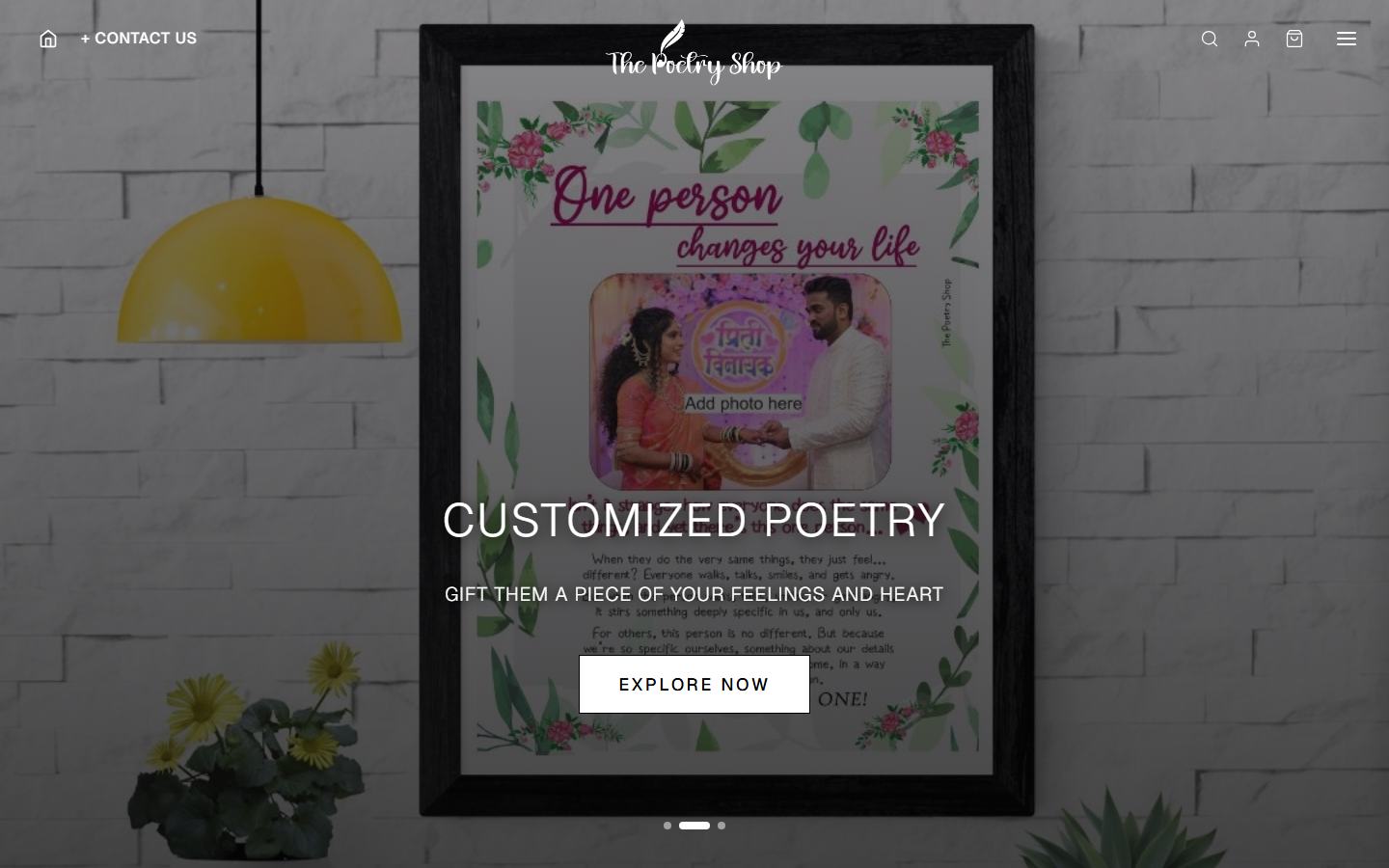The Poetry Shop personalised gifting store built by SiteGen Technology